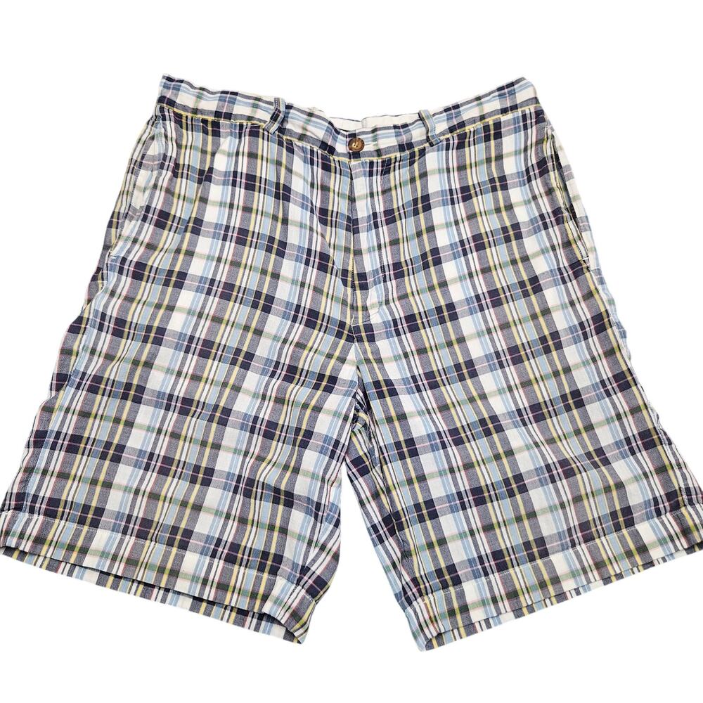 J‎ Crew 34 Plaid Cotton Shorts Multicolor Madras Preppy Summer Classic